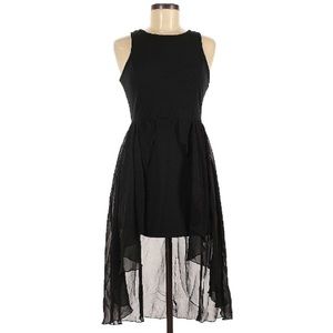 Malloy high-low little black dress, key hole back